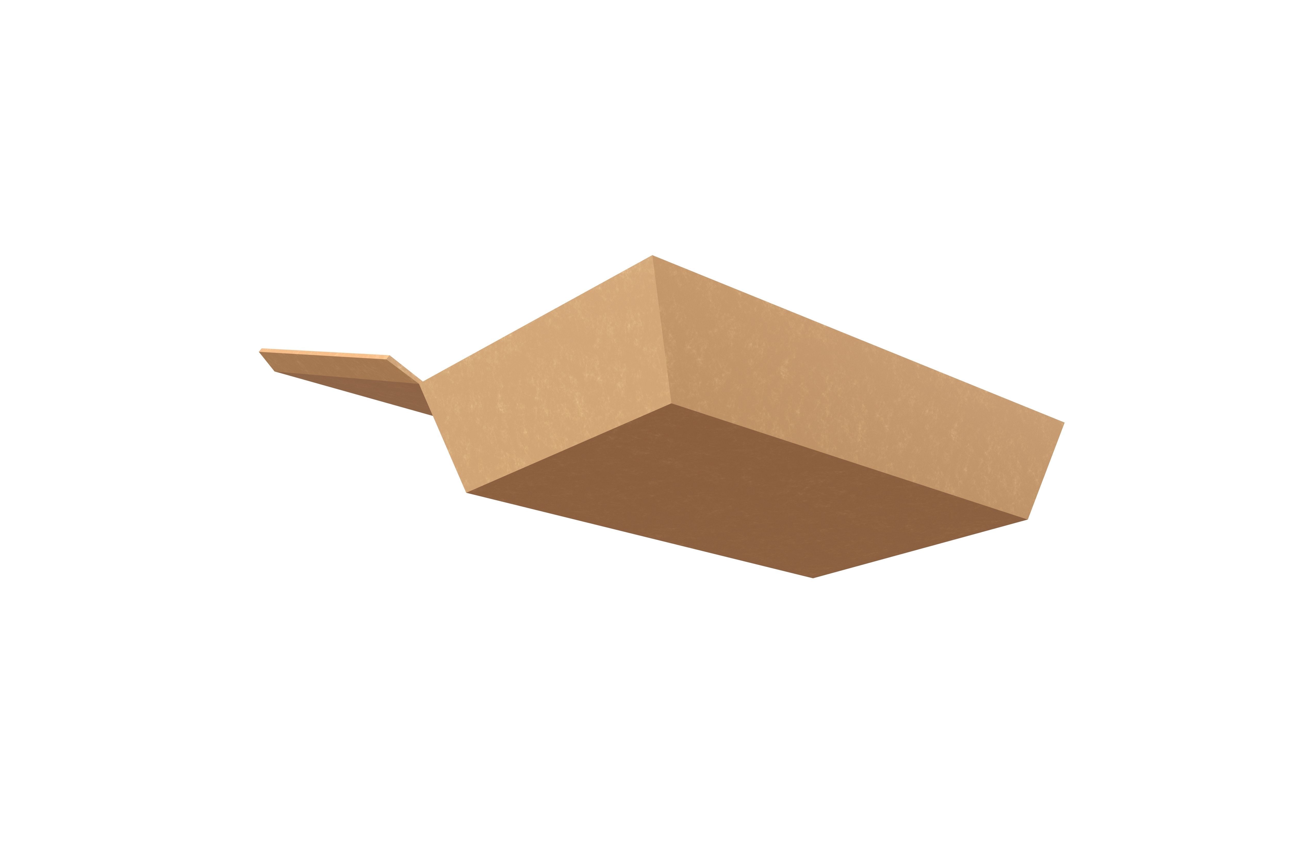 Disposable Lunch Box v1 003 Low-poly 3D model_2