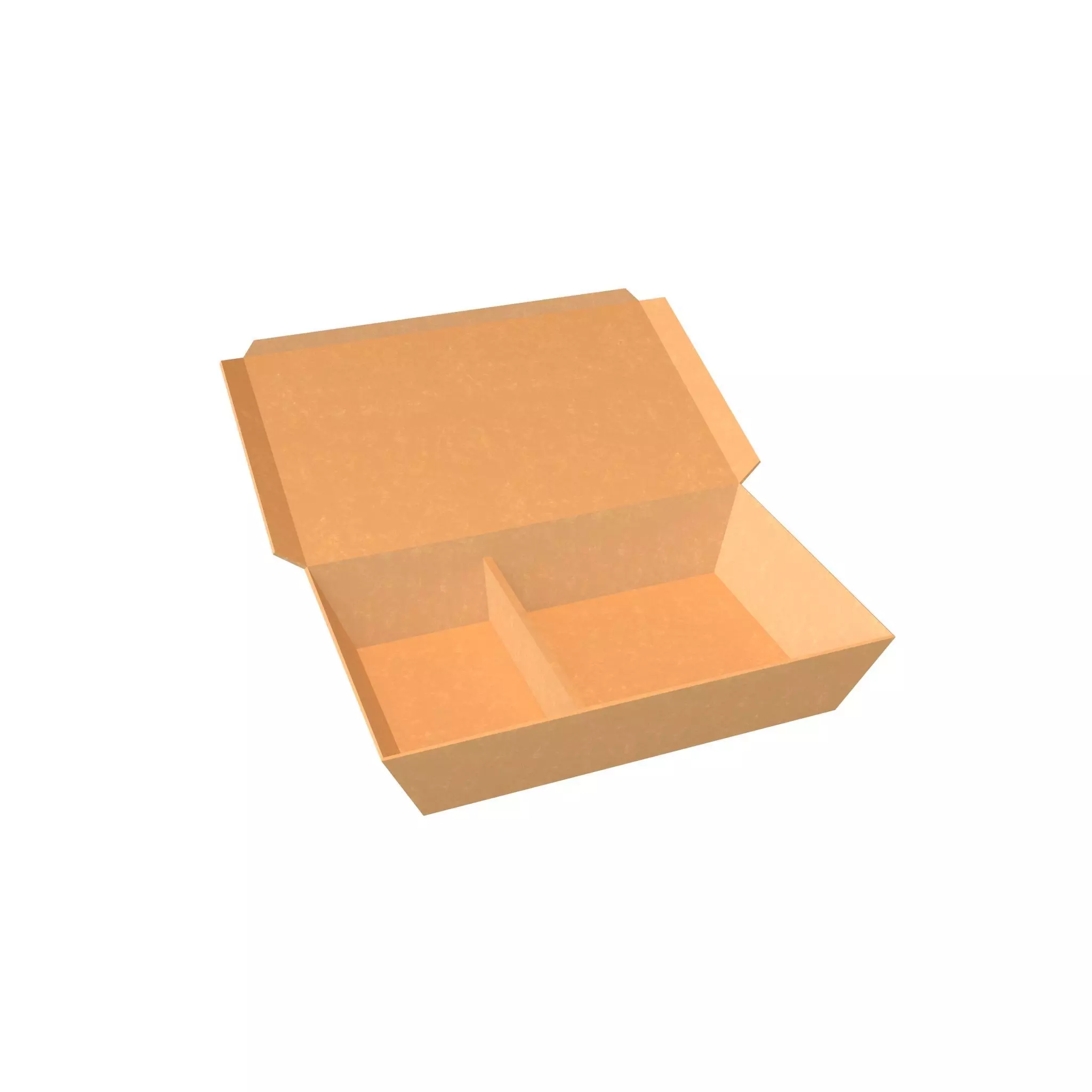 Disposable Lunch Box v1 003 Low-poly 3D model_0
