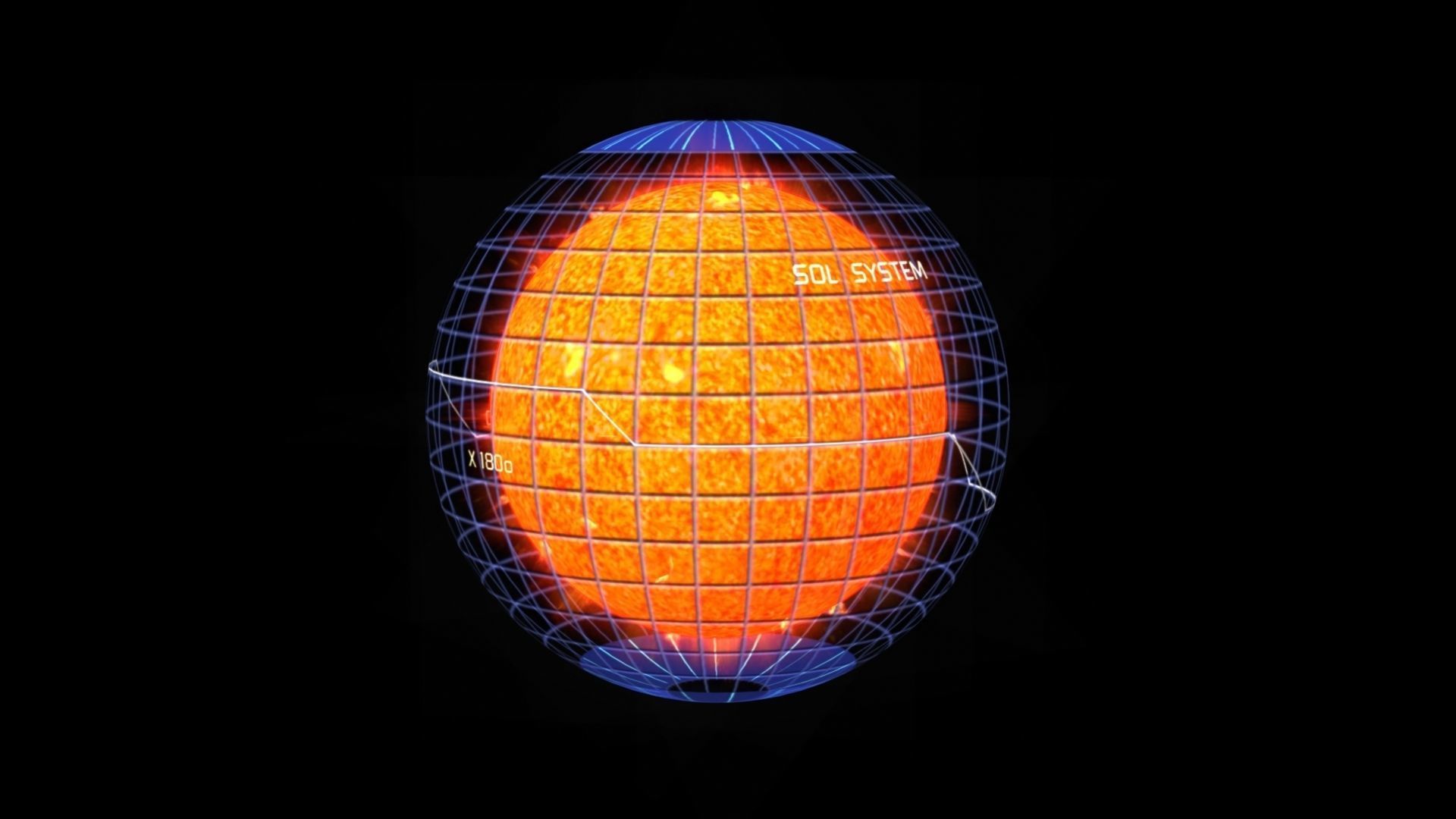 Sun Hologram Low-poly 3D model_6