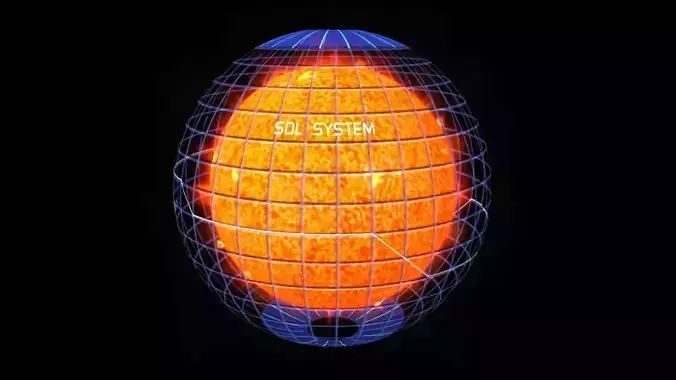 Sun Hologram Low-poly 3D model Sun Hologram Low-poly 3D model