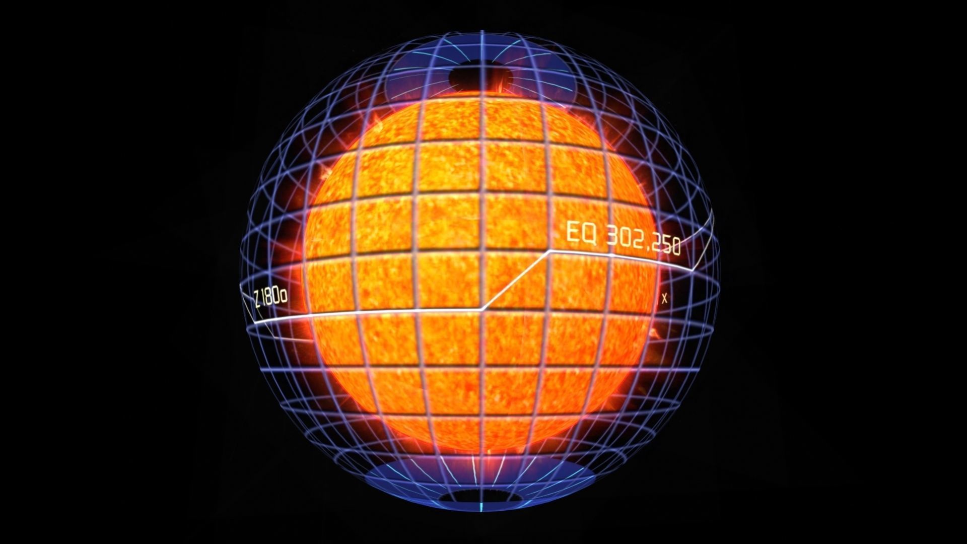 Sun Hologram Low-poly 3D model_2