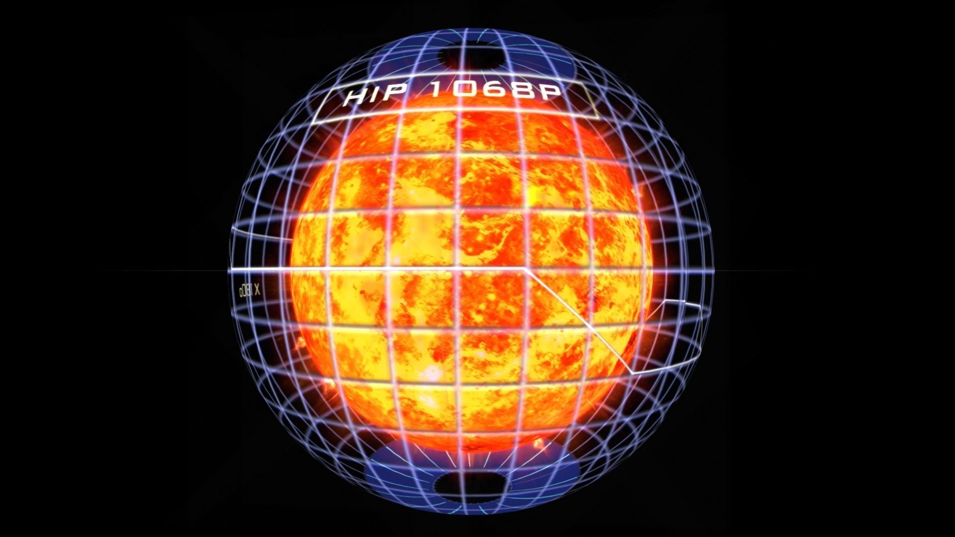 Alien Sun Hologram Low-poly 3D model_1