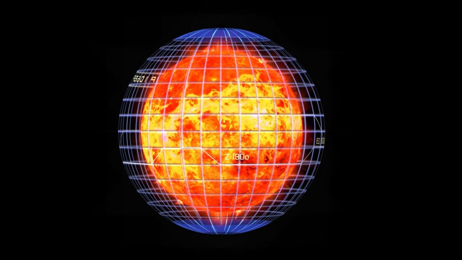 Alien Sun Hologram Low-poly 3D model_4