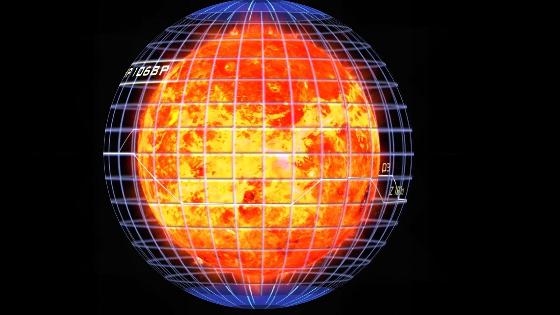 Alien Sun Hologram Low-poly 3D model_6