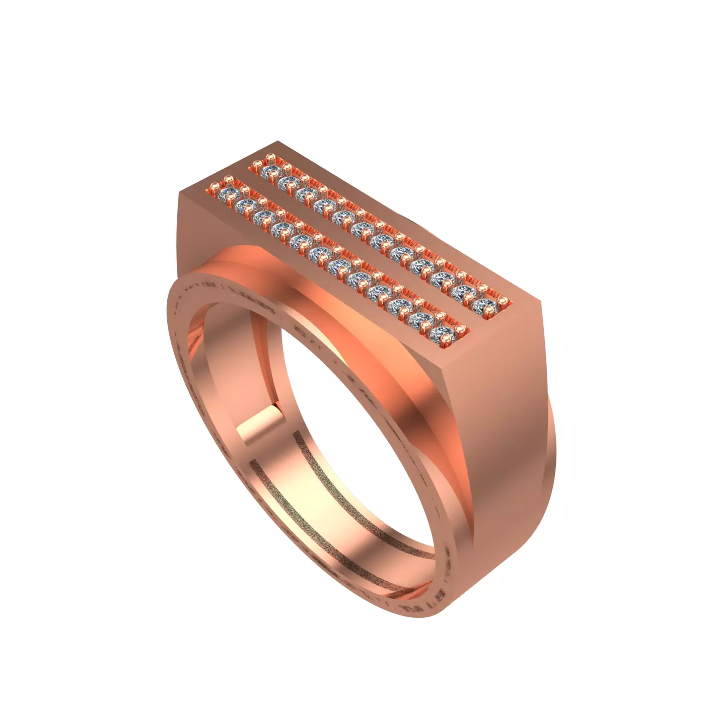 092 - Gents Ring - Fancy Ring for men 3D print model
