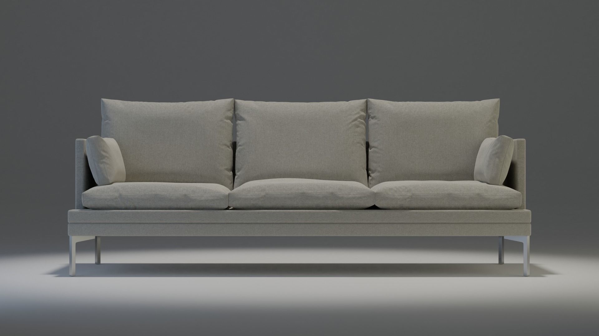 Couch modern chair 3D model_1