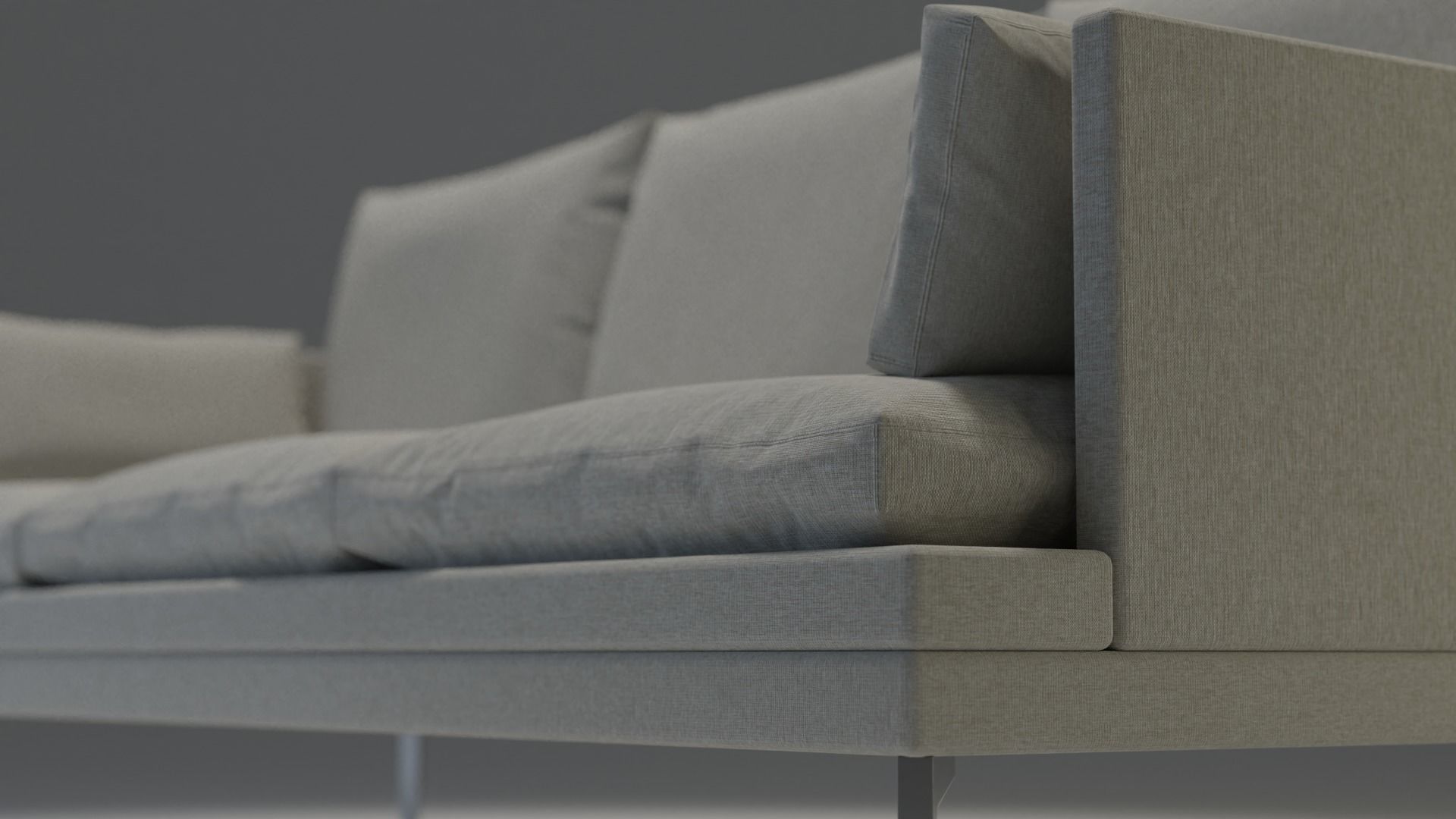 Couch modern chair 3D model_6
