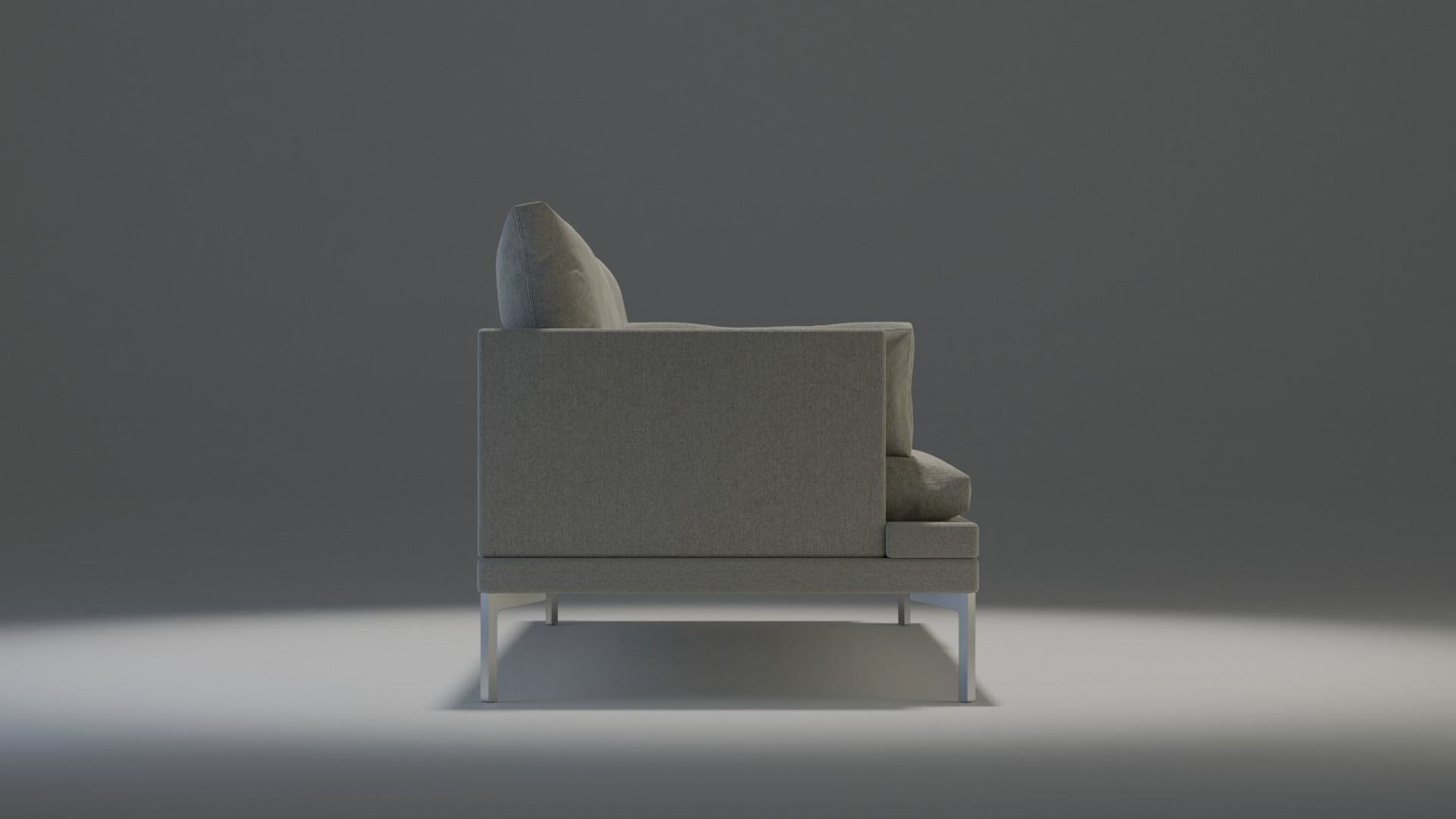 Couch modern chair 3D model_2