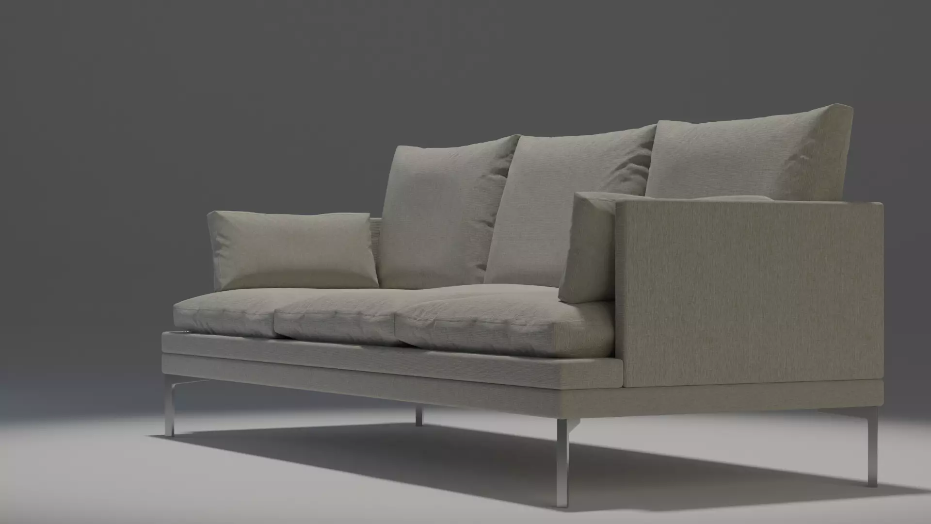 Couch modern chair 3D model_0