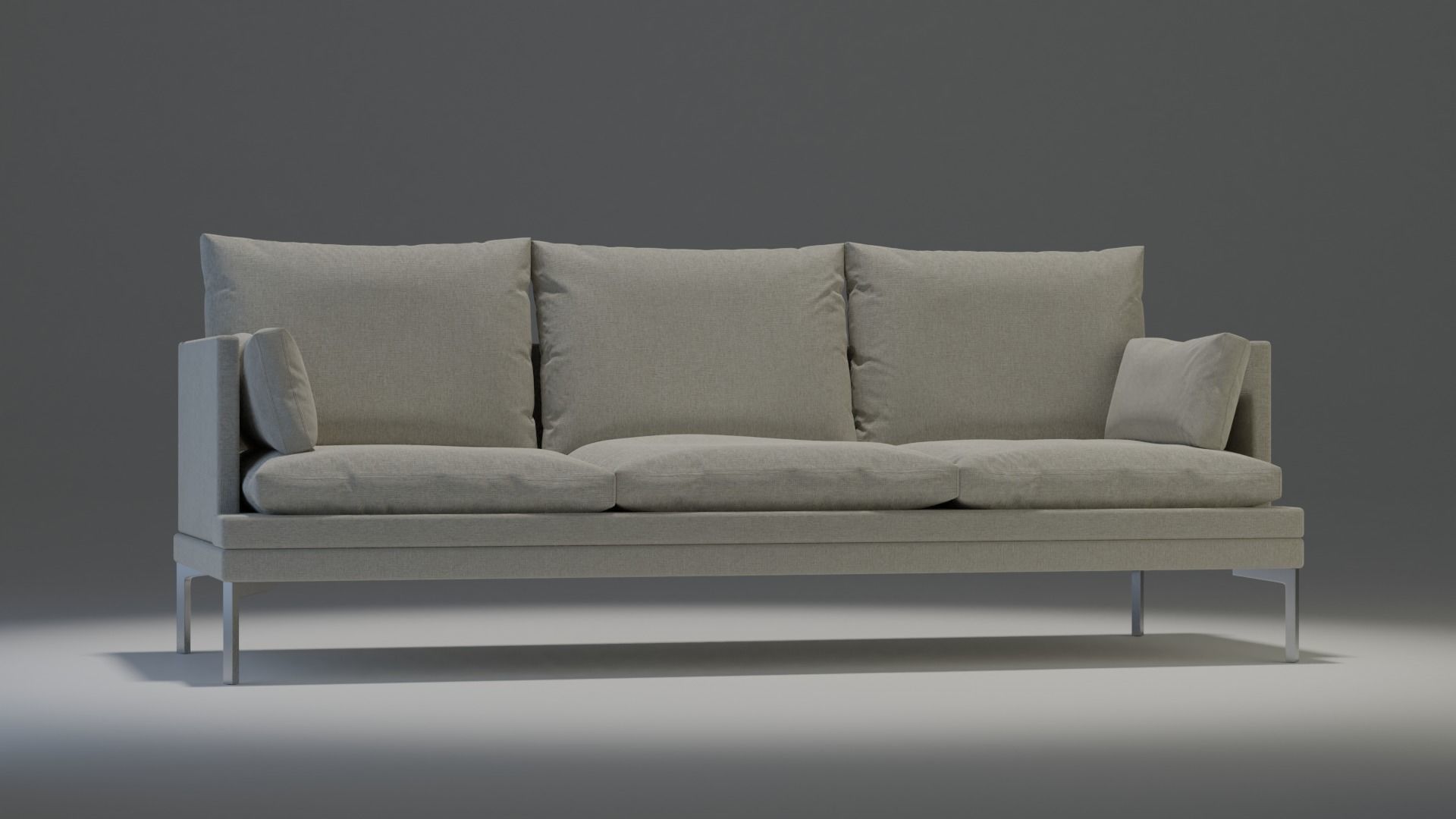 Couch modern chair 3D model_5