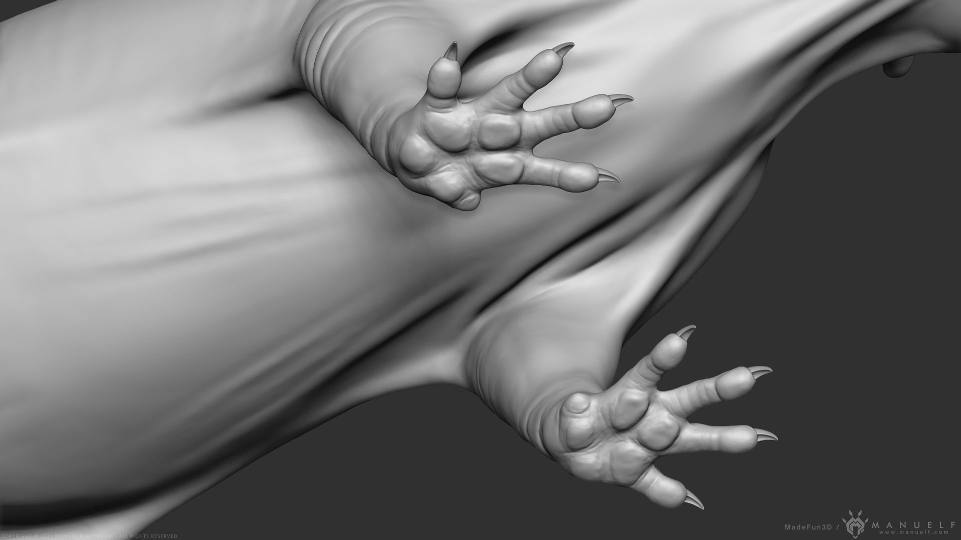 Rat - Highpoly Sculpture 3D model_17