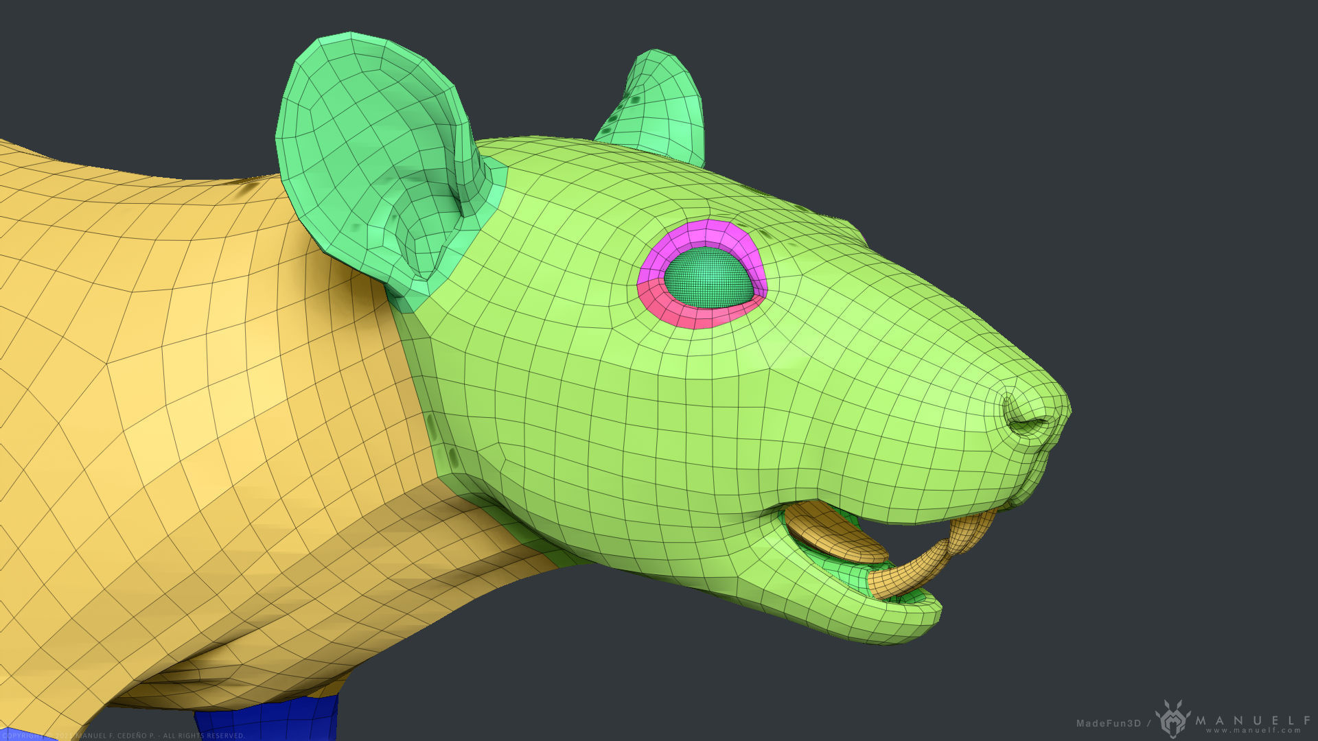 Rat - Highpoly Sculpture 3D model_31