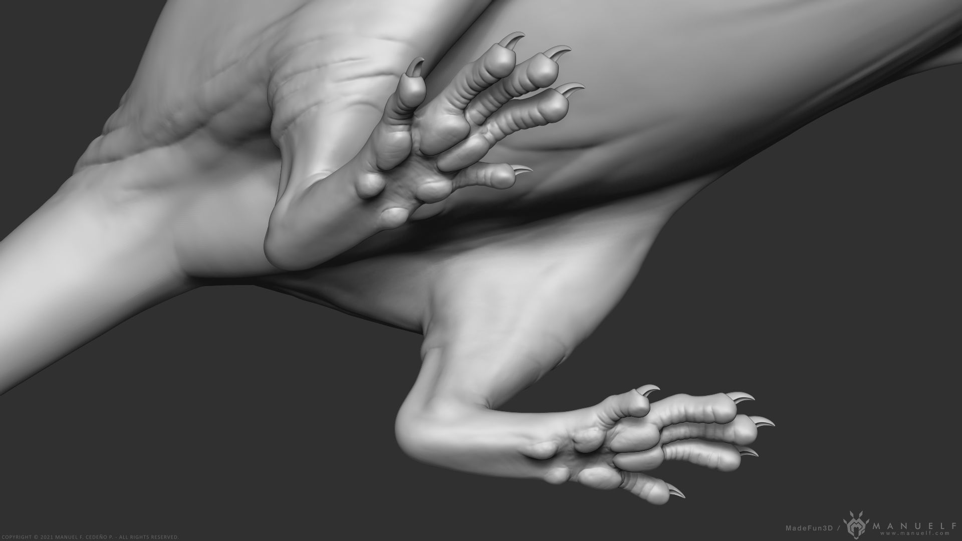 Rat - Highpoly Sculpture 3D model_16