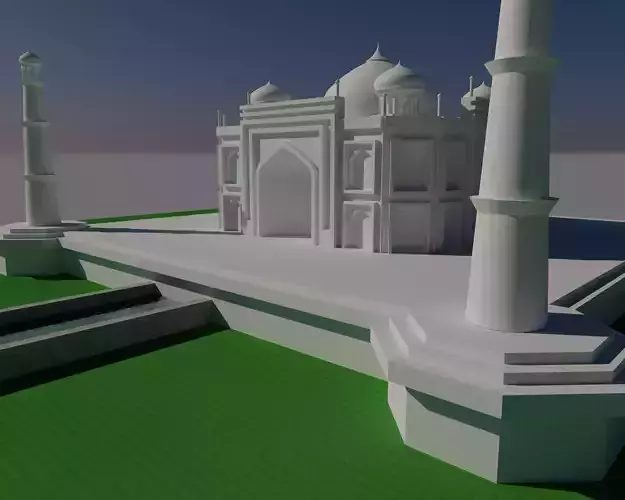 the taj mahal 3d model