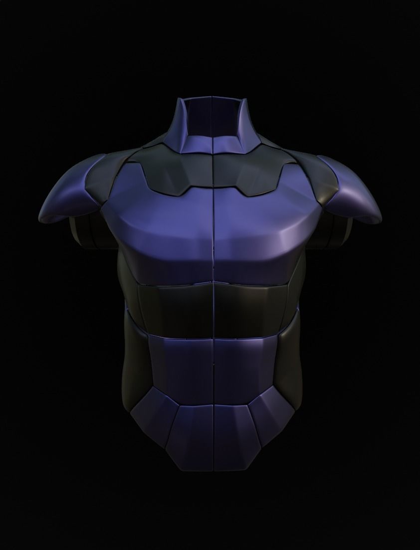 BODY ARMOR Low-poly 3D model_1