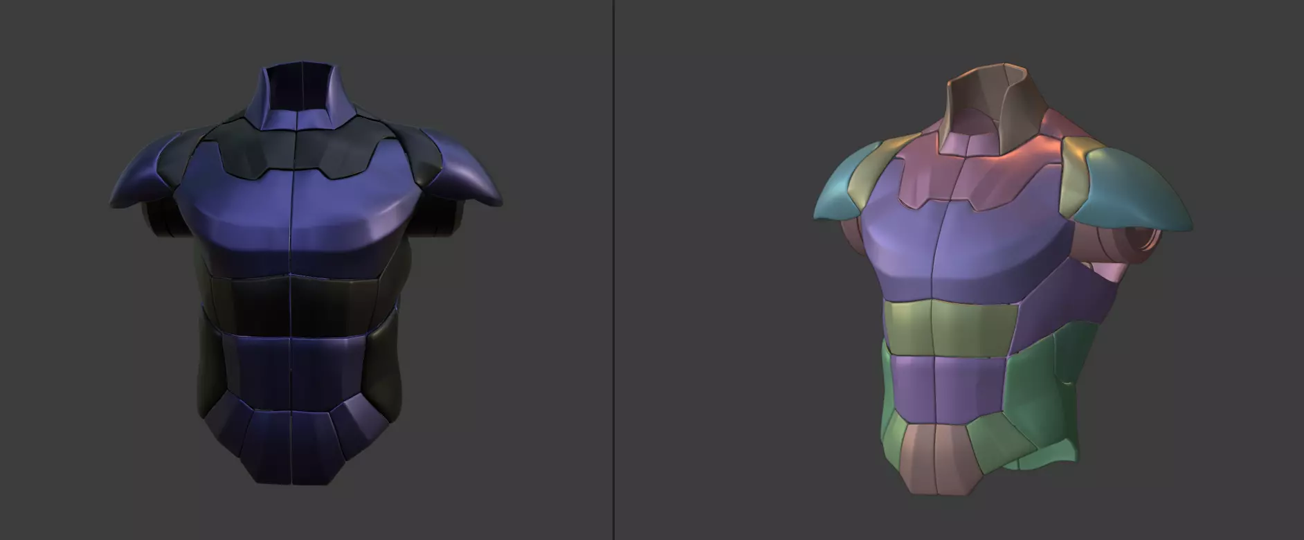 BODY ARMOR Low-poly 3D model_0