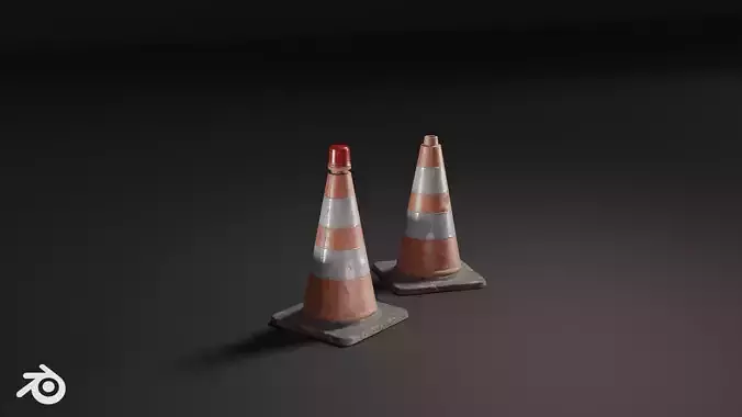 Traffic Cone - PBR Game Ready 