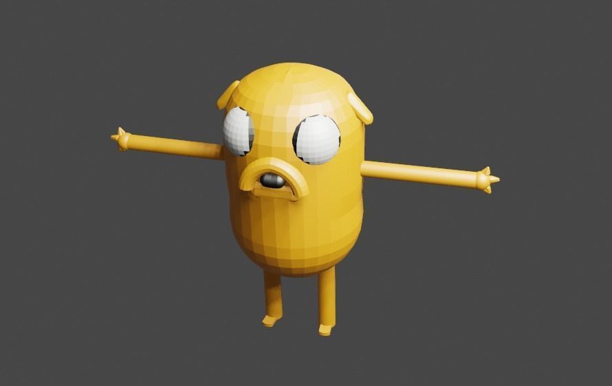 JAKE CARTOON  3D model_2