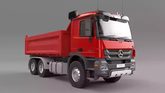 Mercedes-benzactros2641 dump truck 3D model
