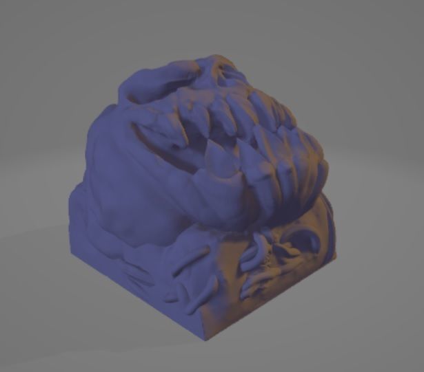 Keycap pumpkin 3D print model_3