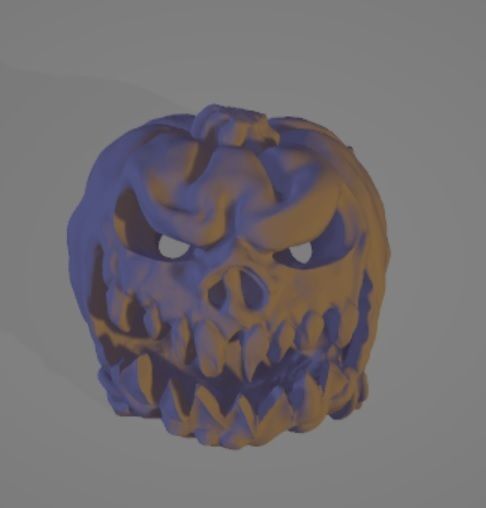 Keycap pumpkin 3D print model_2
