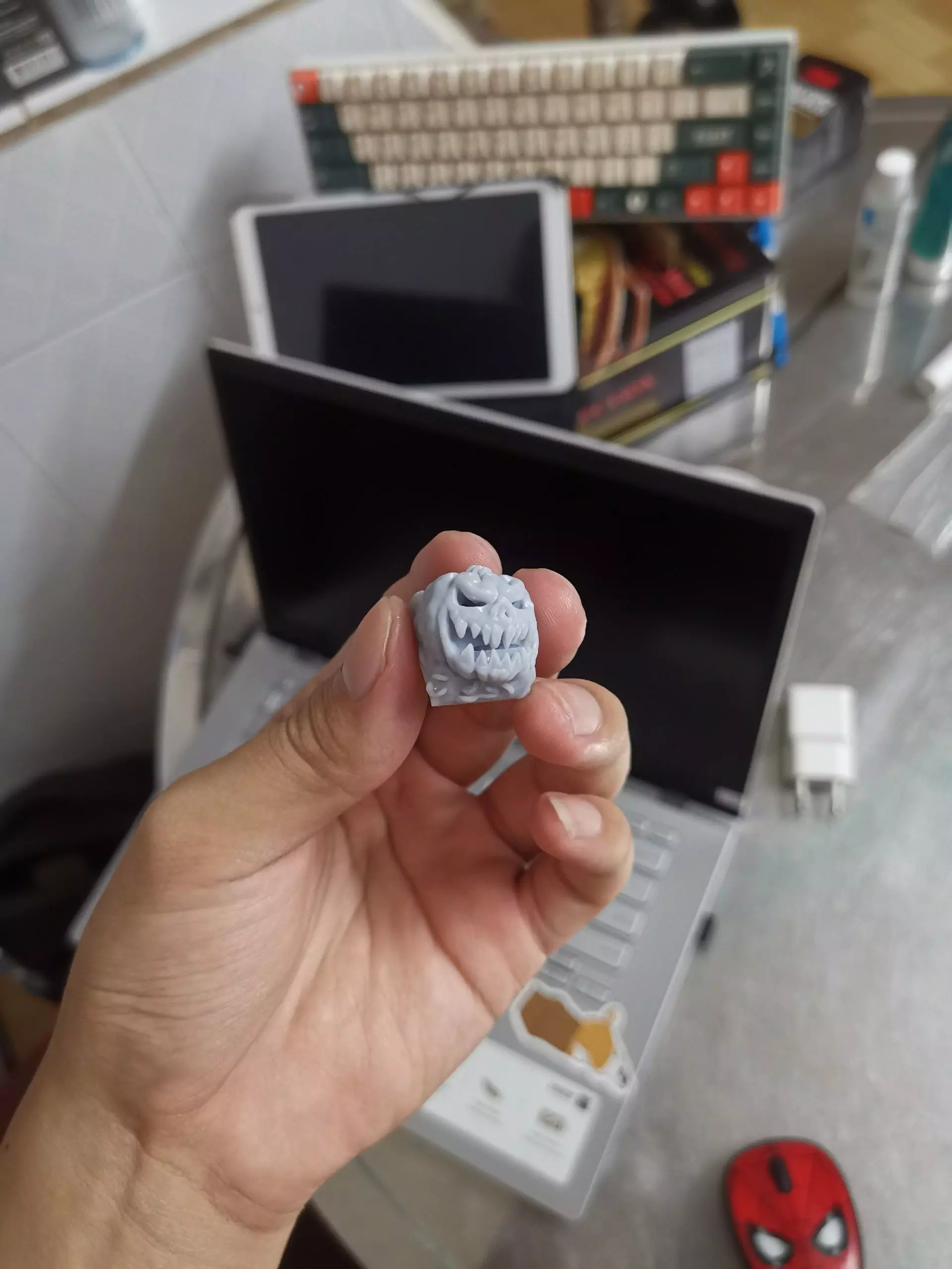 Keycap pumpkin 3D print model_0