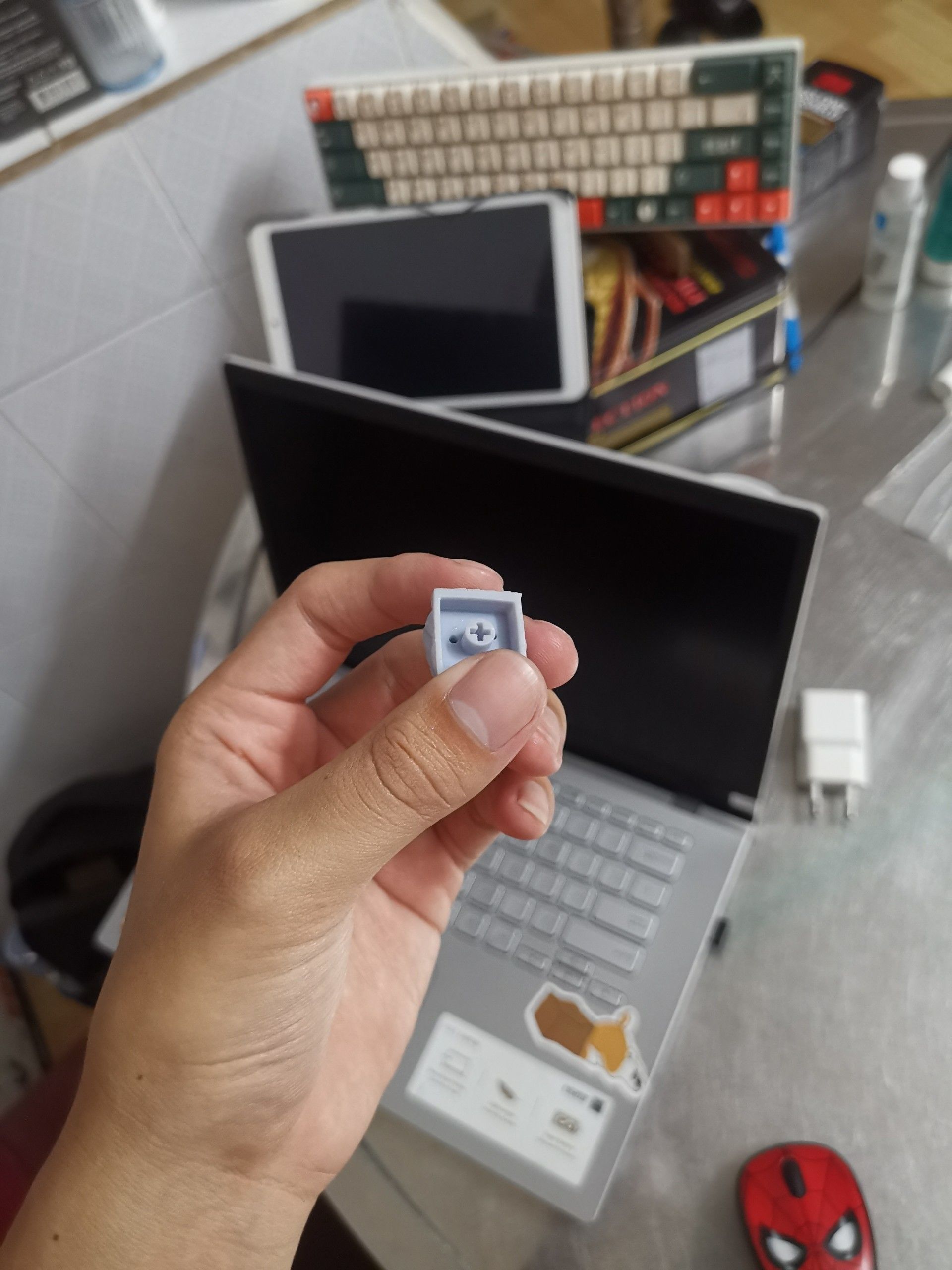 Keycap pumpkin 3D print model_1