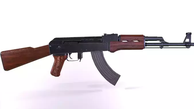 AK47 Kalashnikov Game Ready Low-poly 3D model