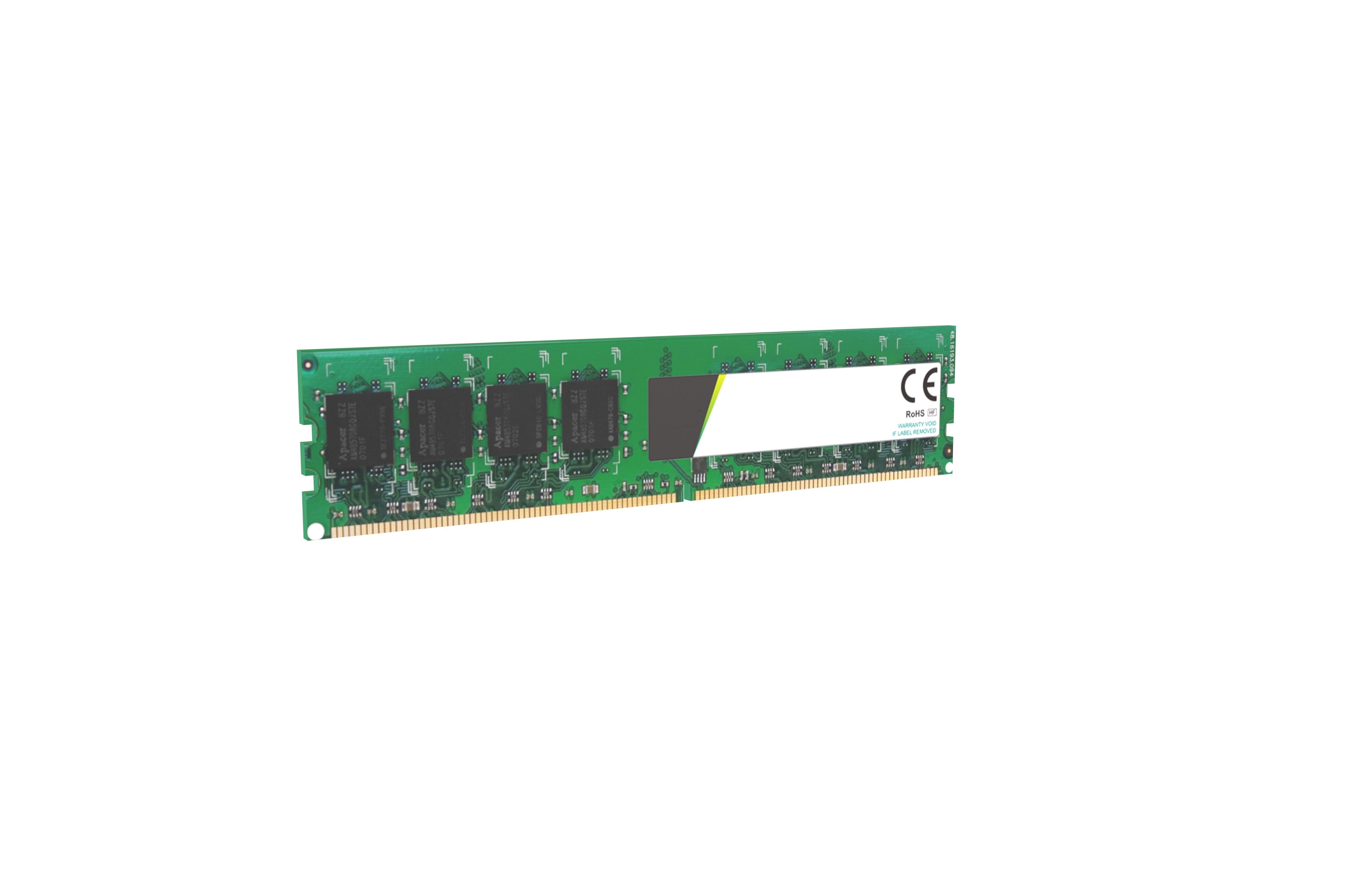 DDR2 UDIMM Memory v1 001 Low-poly 3D model_1