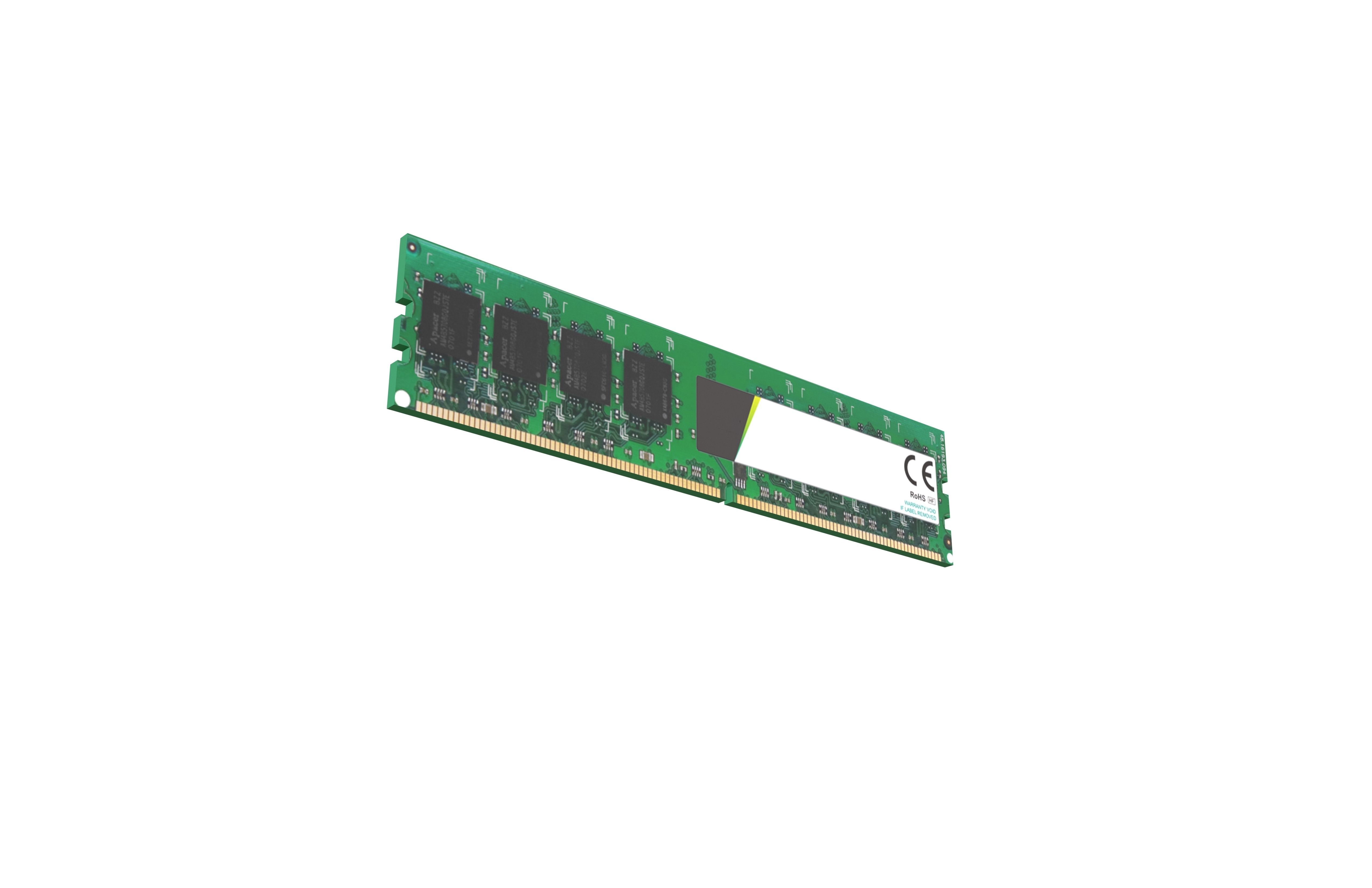 DDR2 UDIMM Memory v1 001 Low-poly 3D model_3