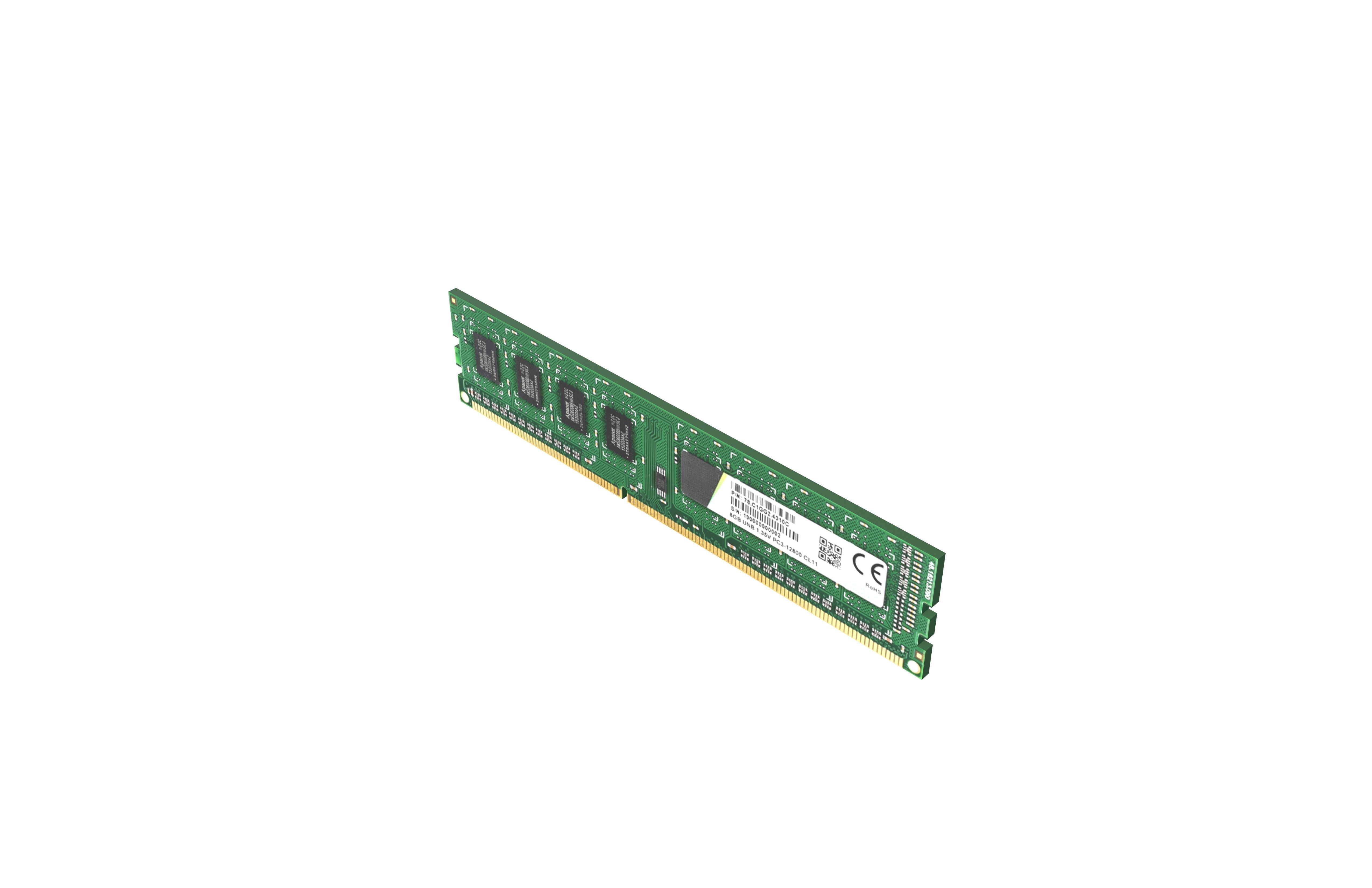 DDR3 UDIMM Memory v1 001 Low-poly 3D model_1