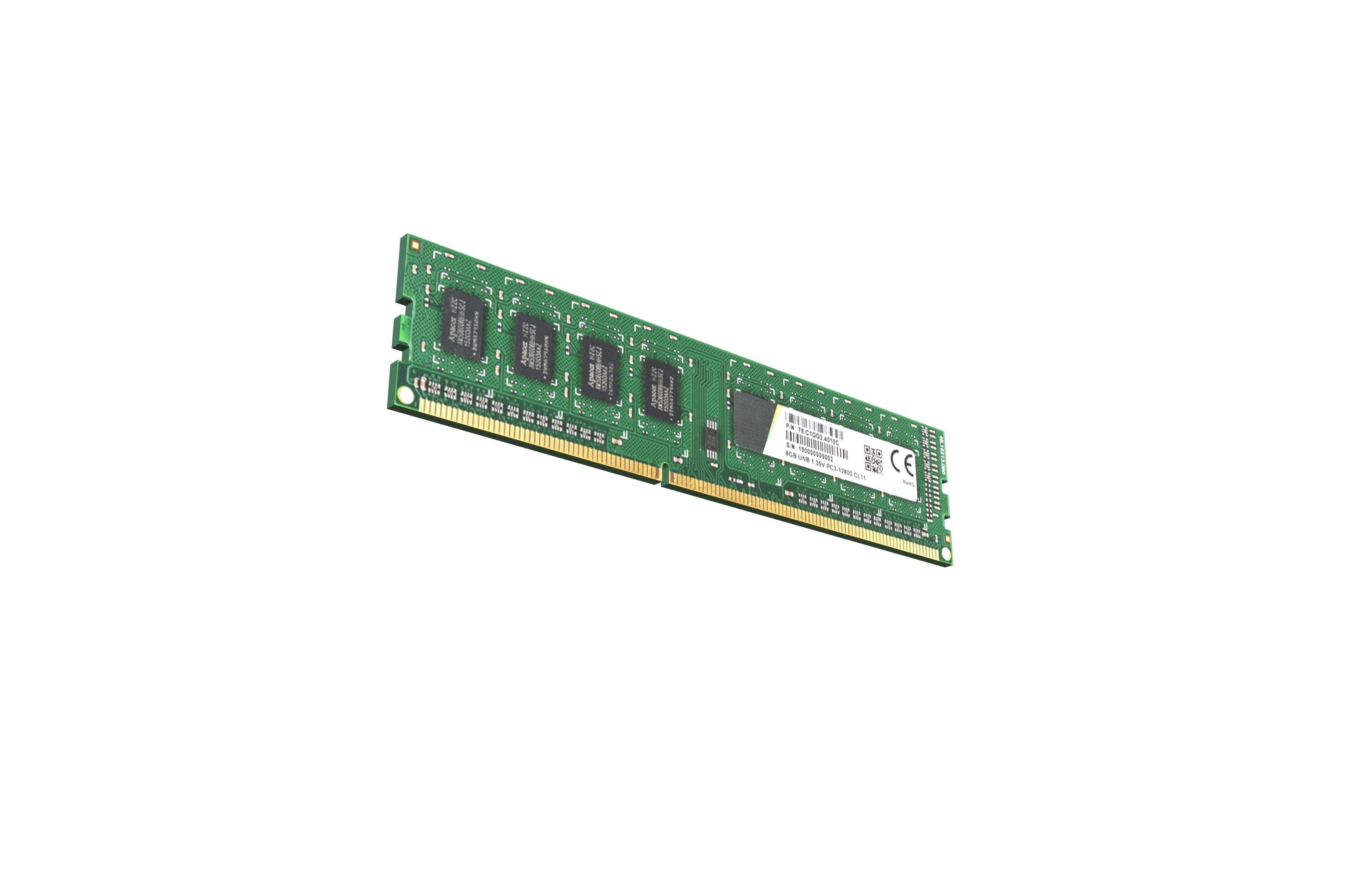 DDR3 UDIMM Memory v1 001 Low-poly 3D model_3