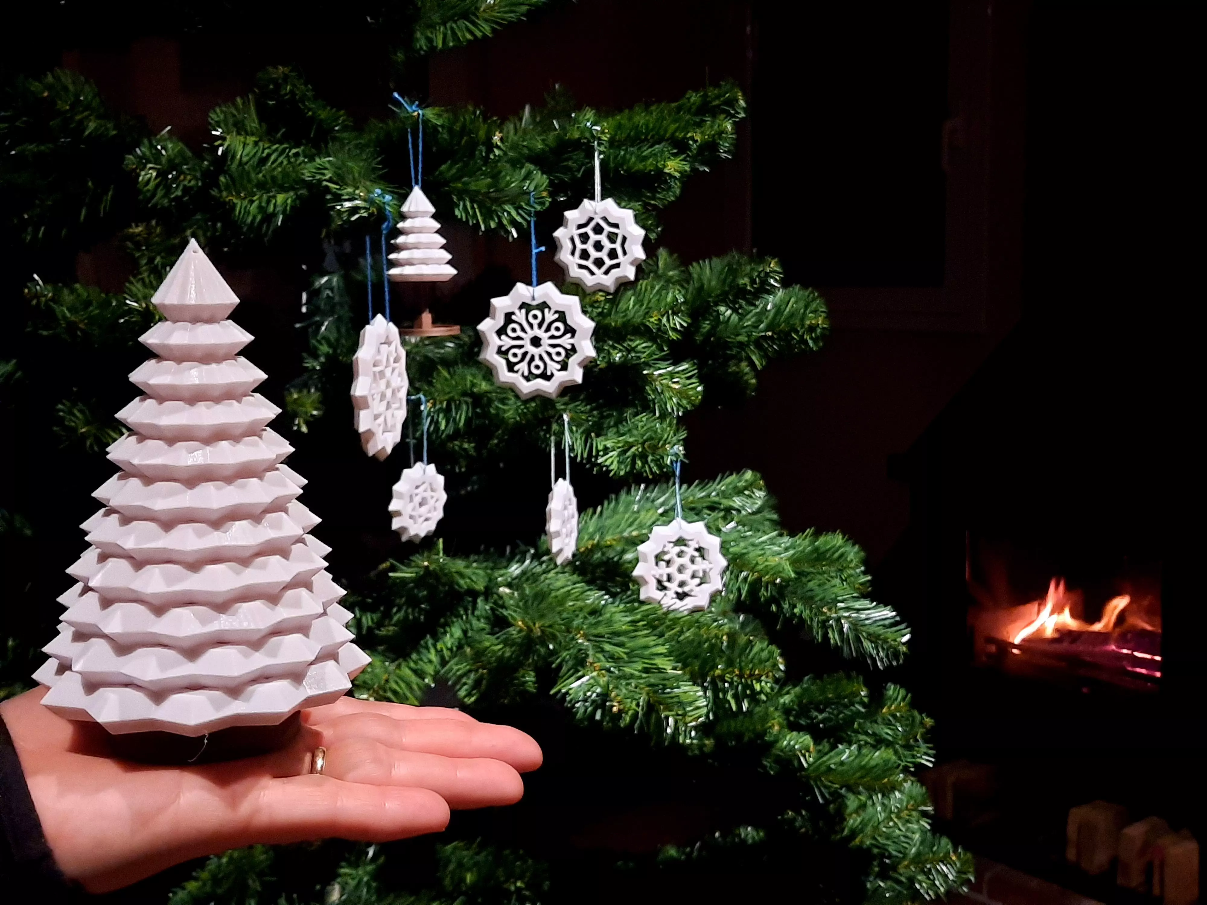 SNOWFLAKE TREE 3D print model_0