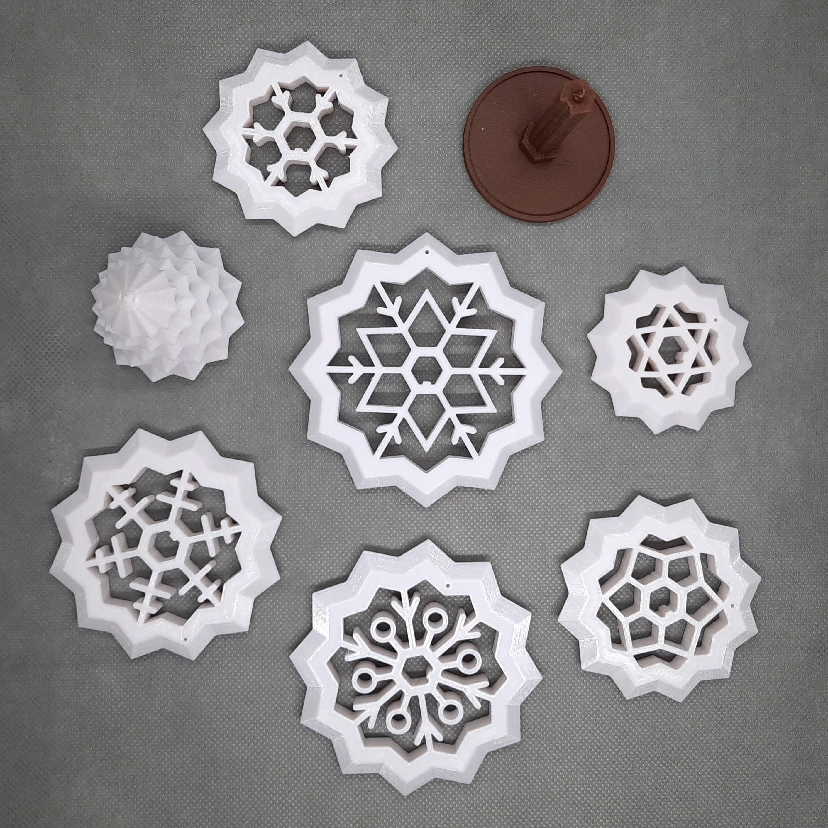 SNOWFLAKE TREE 3D print model_2