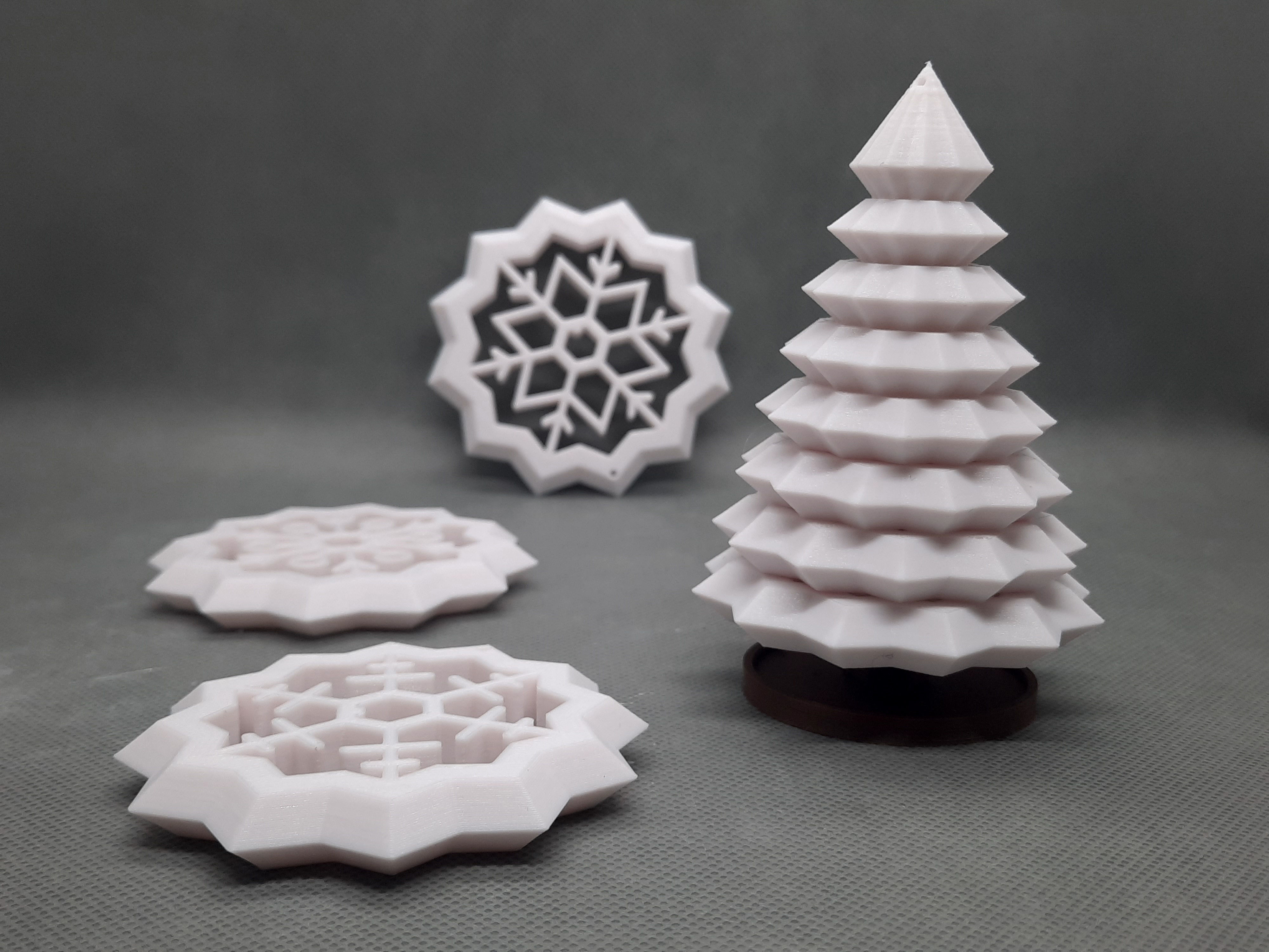 SNOWFLAKE TREE 3D print model_1