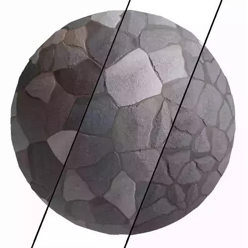 Stone Wall Material 12- By 3 color Pbr By Sbsar 4k