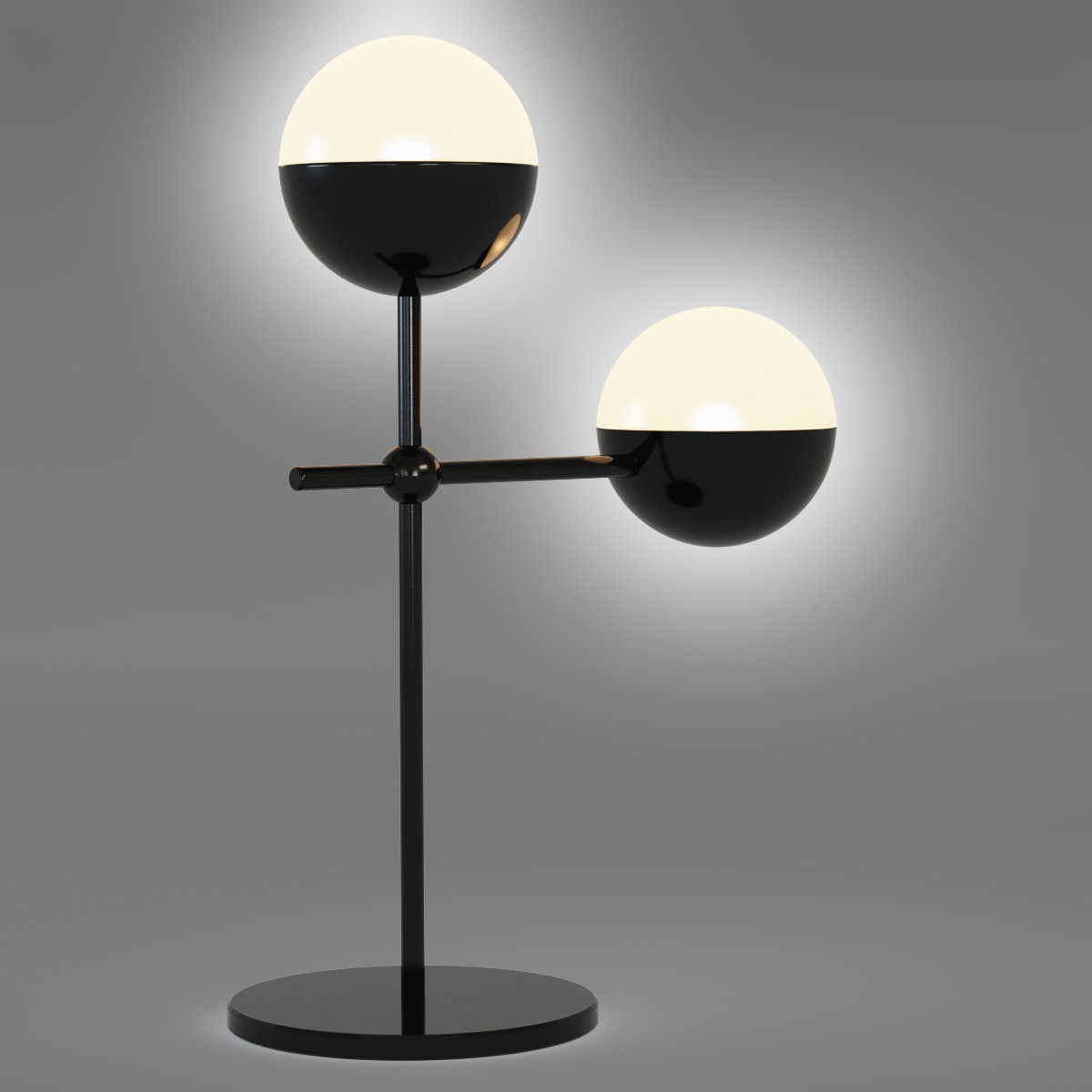Globe Table Lamp 3D model_2