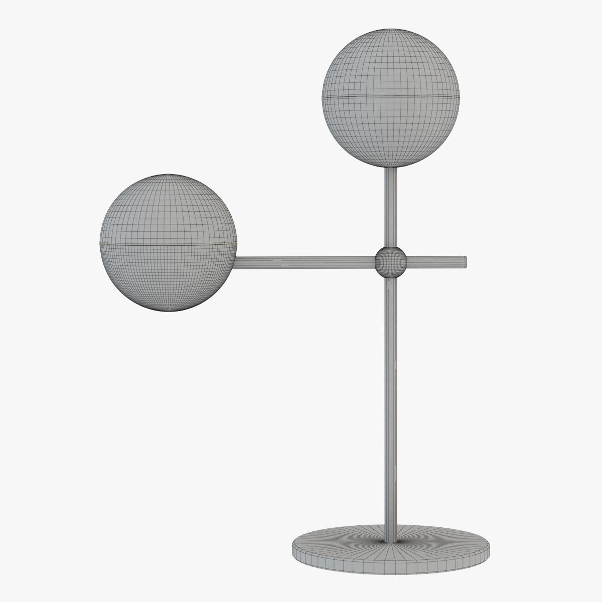 Globe Table Lamp 3D model_3