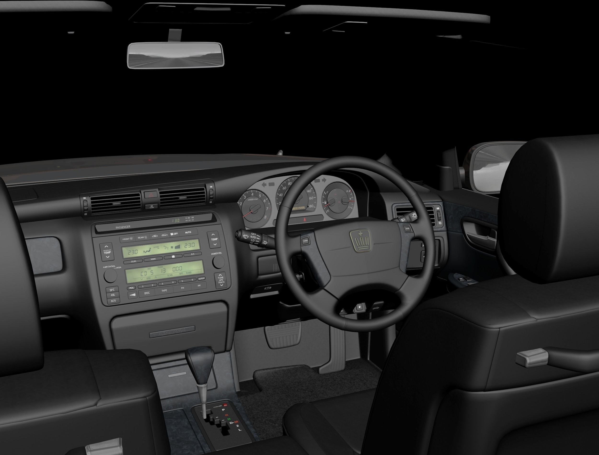 Toyota Crown 170 3D model_6