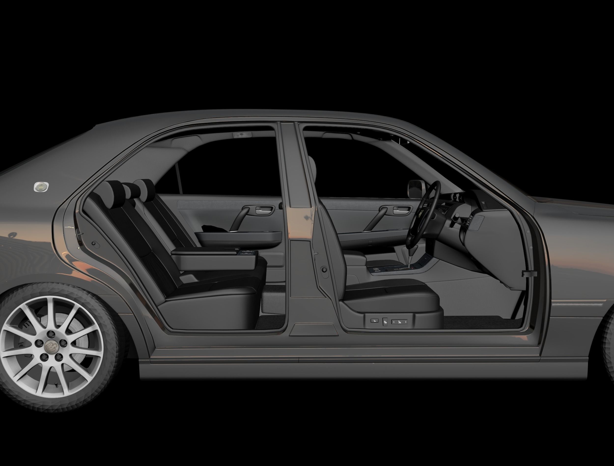 Toyota Crown 170 3D model_5