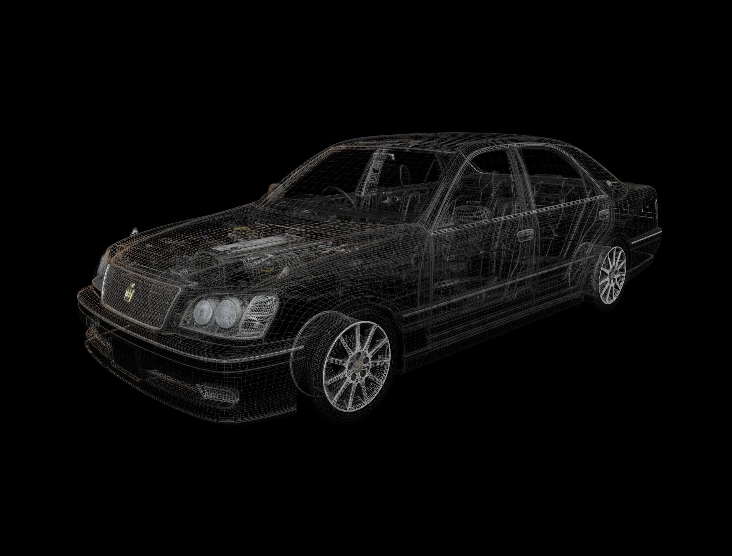 Toyota Crown 170 3D model_8