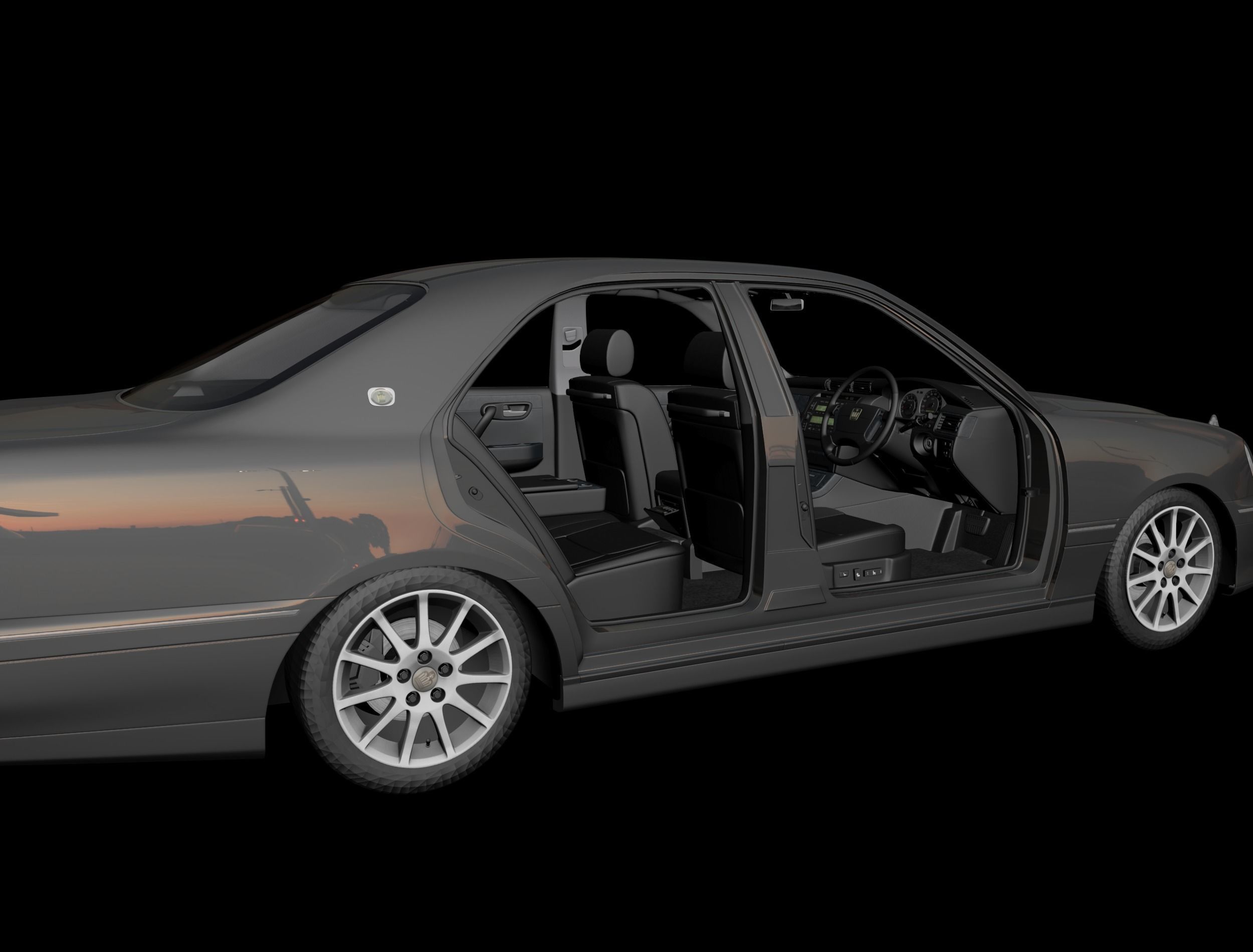 Toyota Crown 170 3D model_7