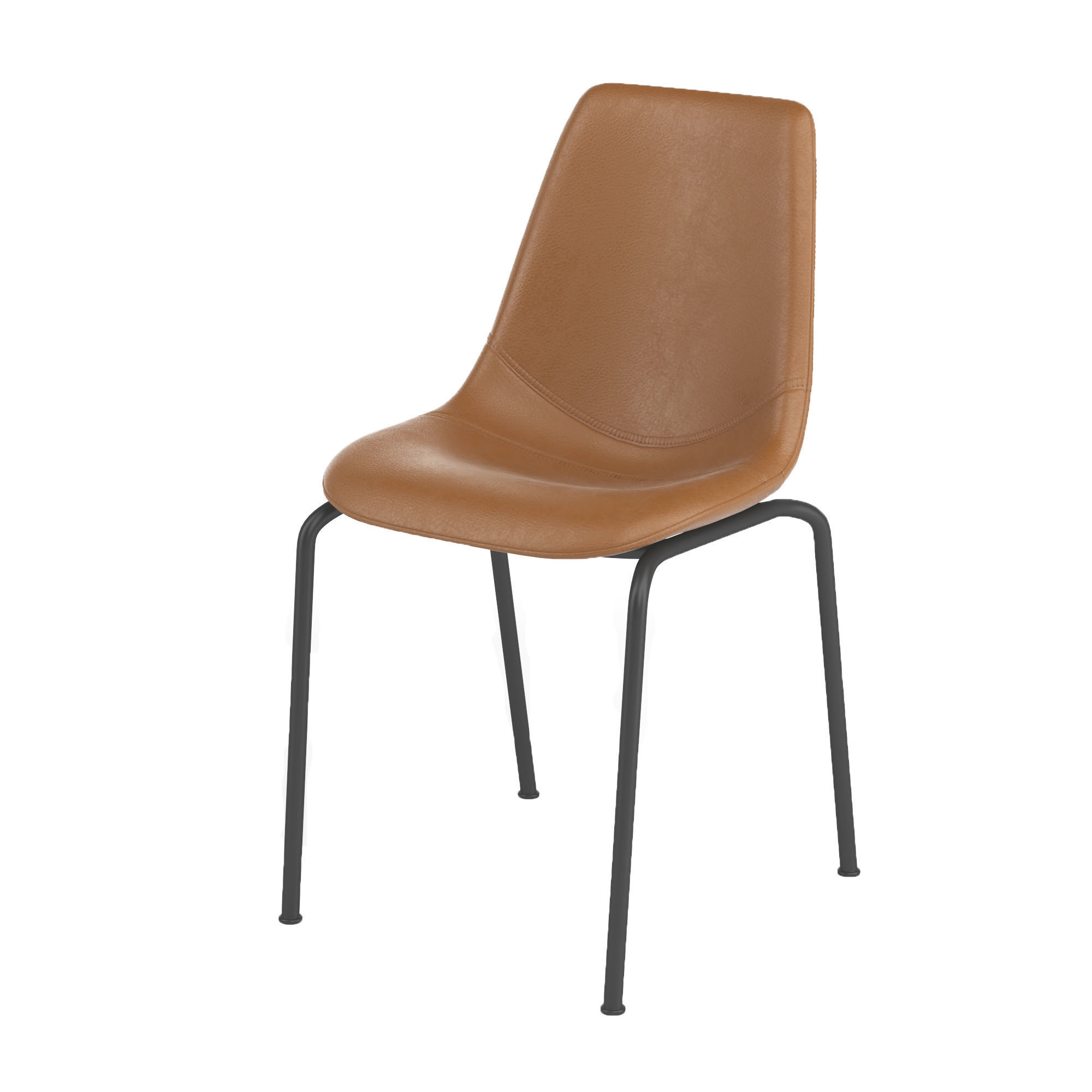 Dining chair 3D model_6