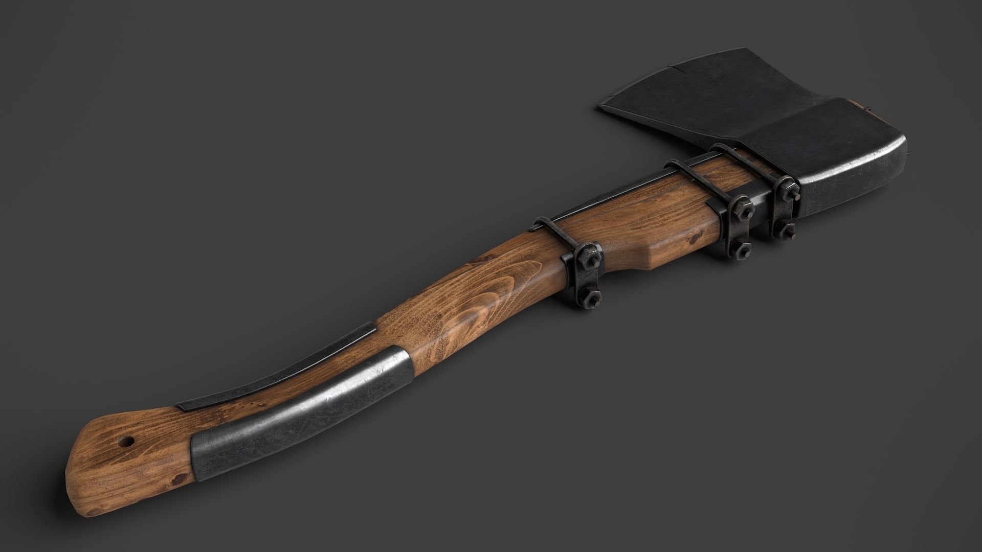 Modifiable Strike Weapon 11 Low-poly 3D model_2