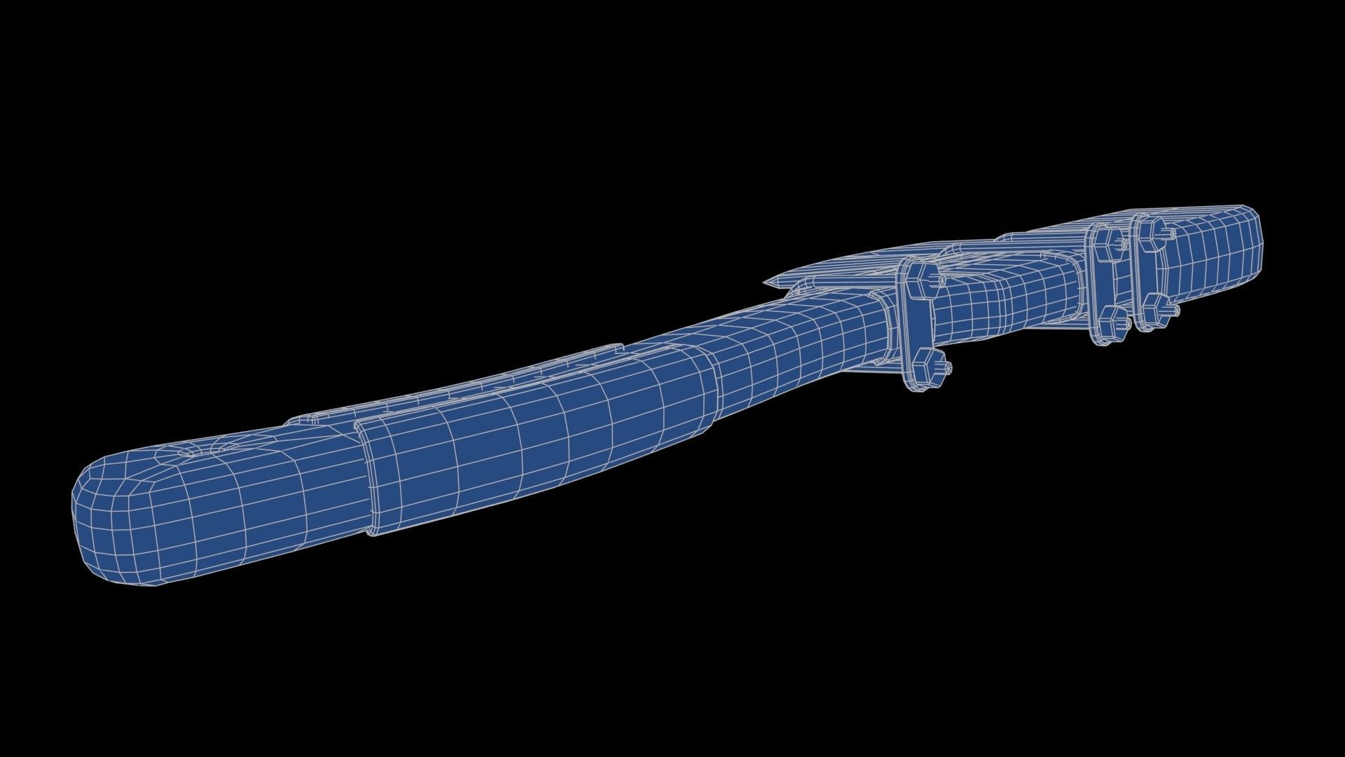 Modifiable Strike Weapon 11 Low-poly 3D model_26