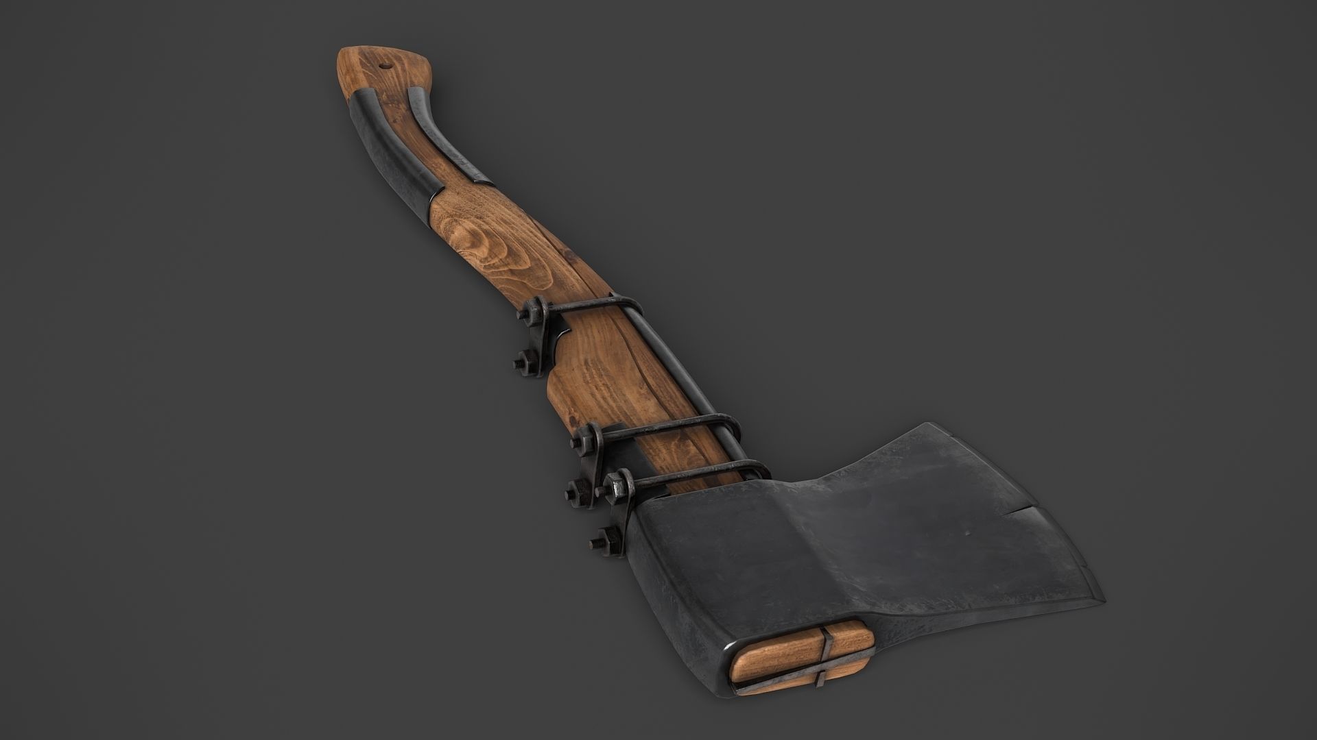 Modifiable Strike Weapon 11 Low-poly 3D model_4