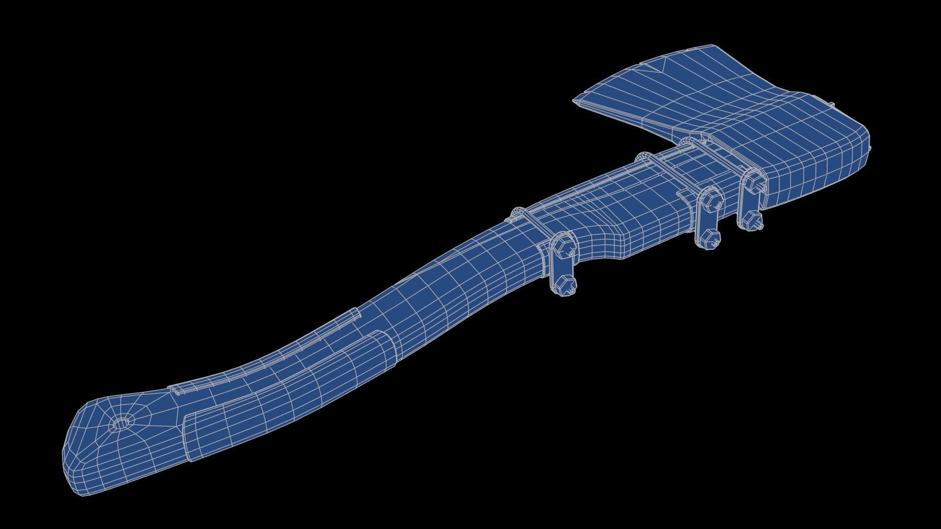 Modifiable Strike Weapon 11 Low-poly 3D model_22