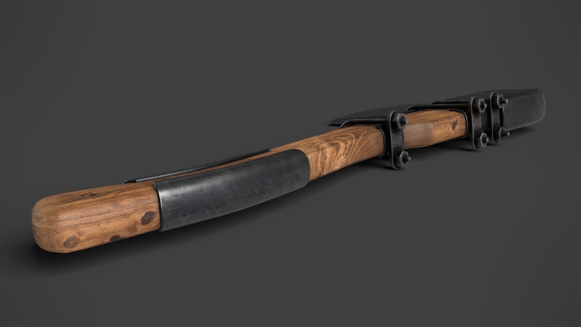 Modifiable Strike Weapon 11 Low-poly 3D model_6