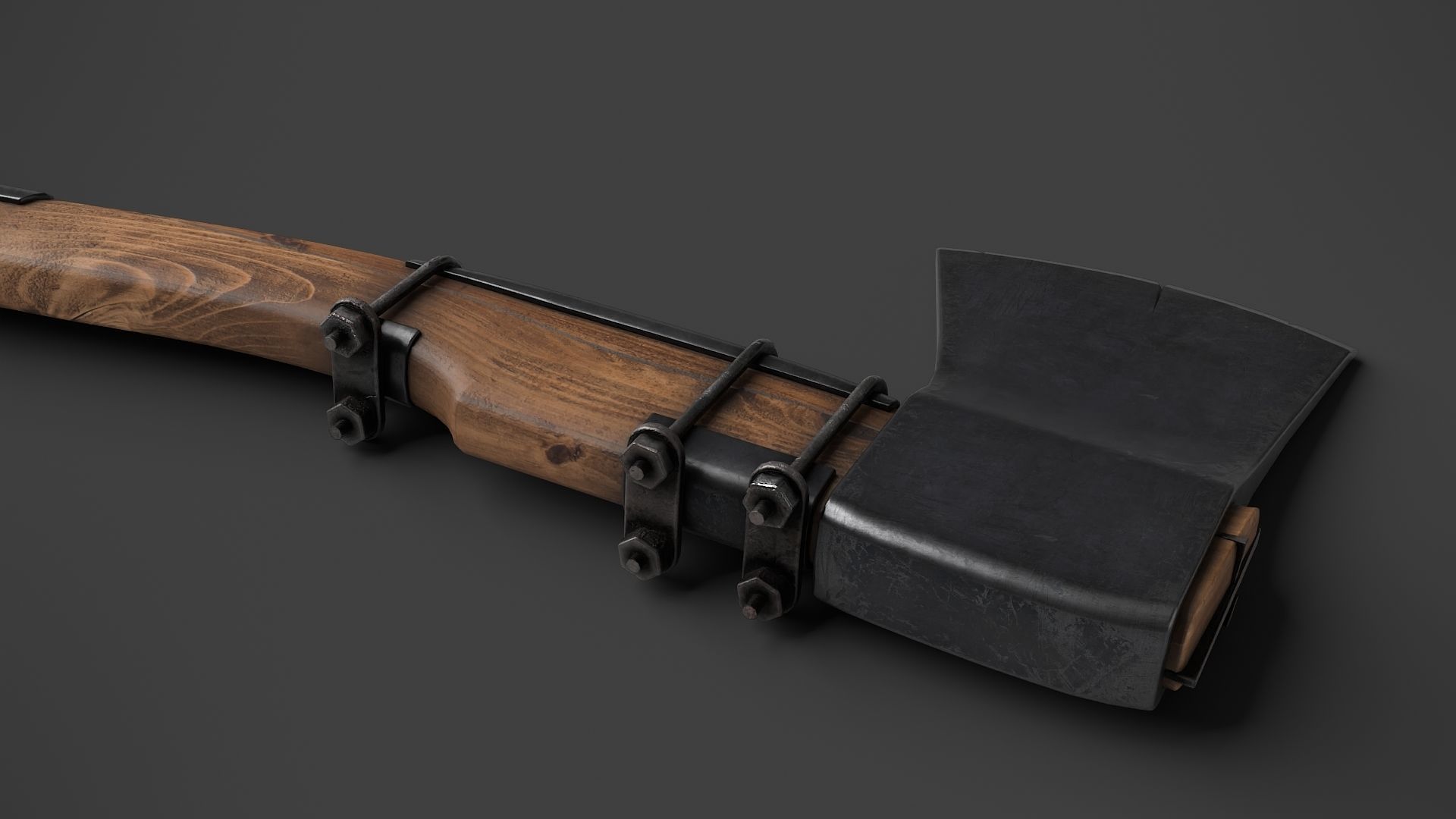 Modifiable Strike Weapon 11 Low-poly 3D model_9