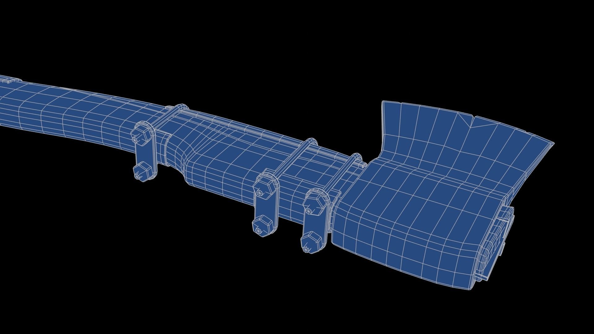 Modifiable Strike Weapon 11 Low-poly 3D model_29